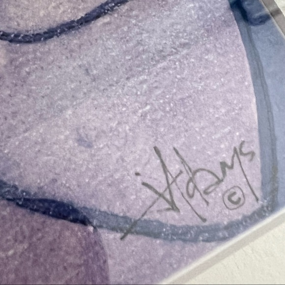 Artisan Signed Framed Bubble Bath Girl in Shell Artwork - Picture 14 of 14